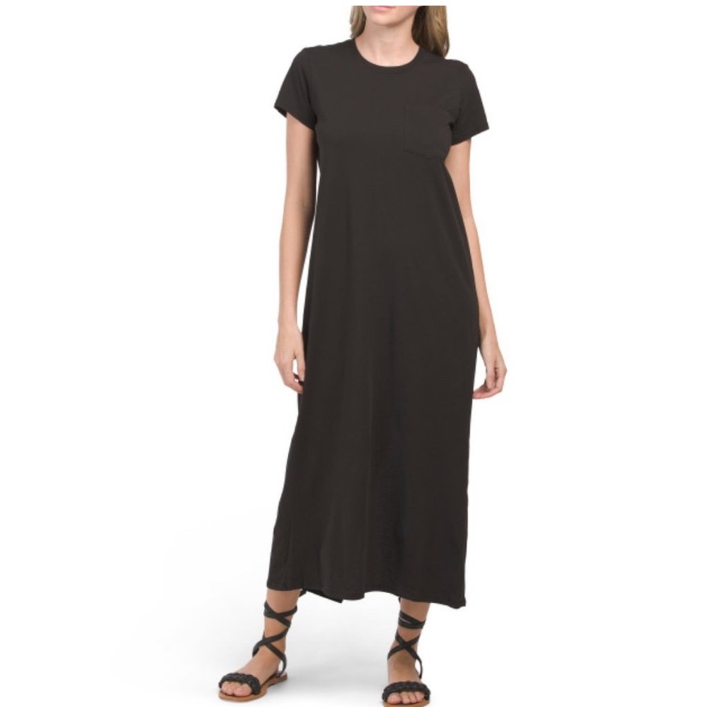 ATM Anthony Thomas Melillo Short Sleeve Maxi Dress